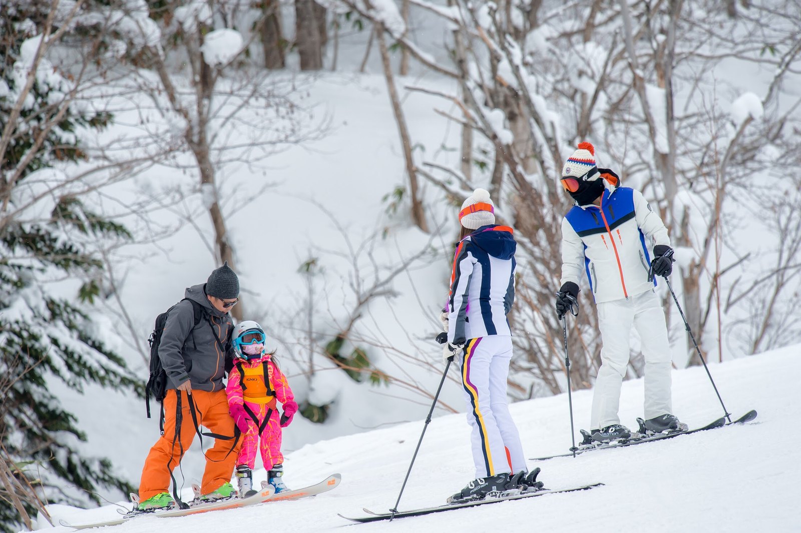 Learning the basics in a ski lesson