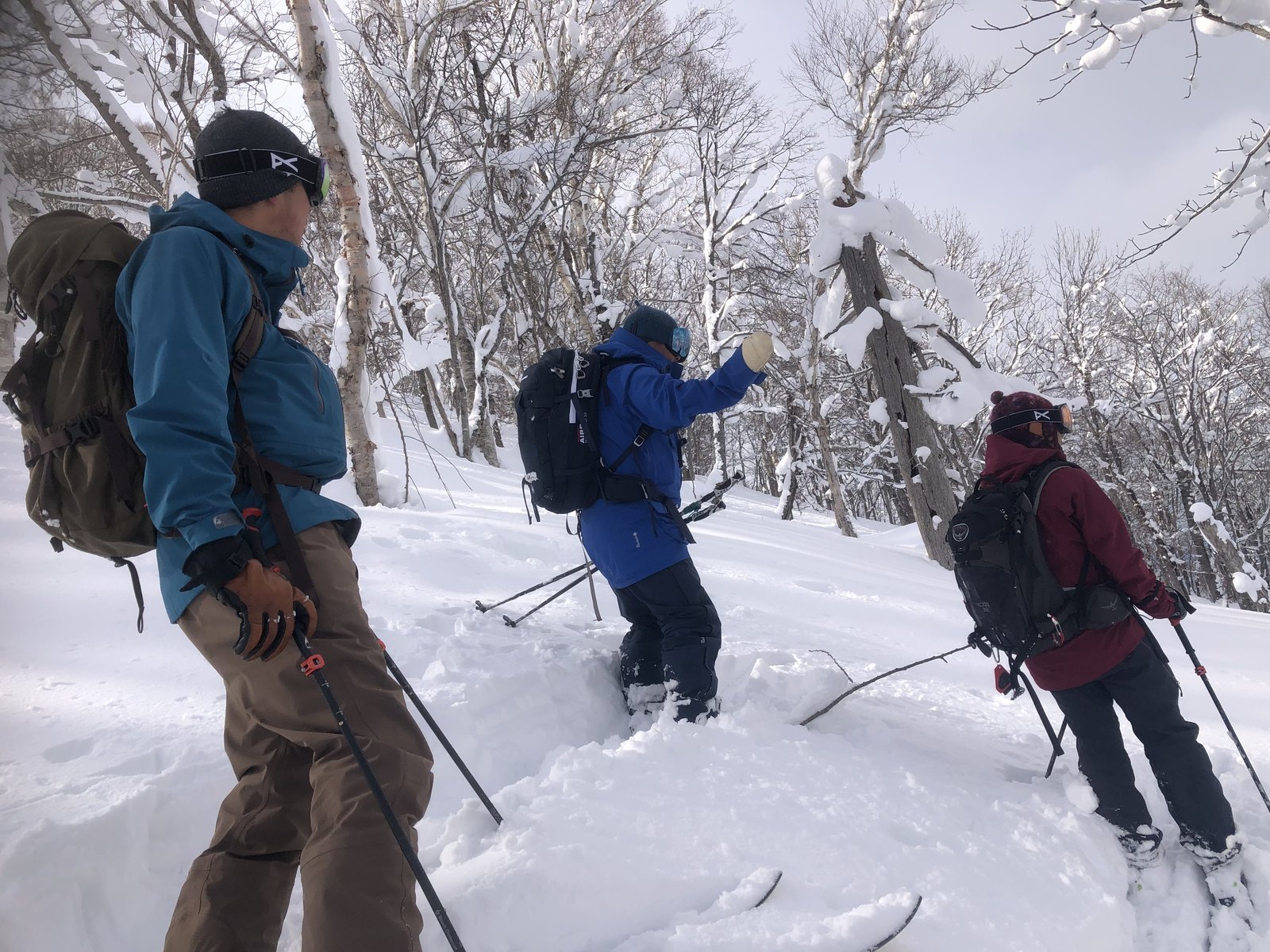 雪を滑る冬の体験